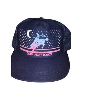 V14-Vintage 1980s Cody Knight Rodeo Western-style Trucker Cap